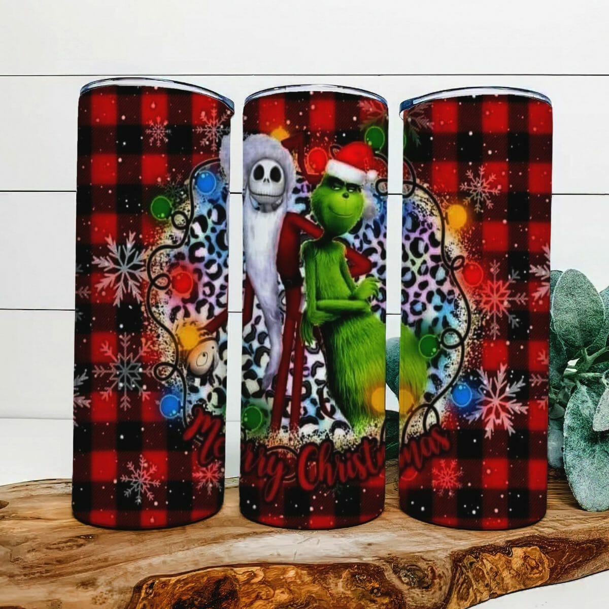 Kids Grinch Cindy Lou Who Reusable Cup With Straw and Lid 