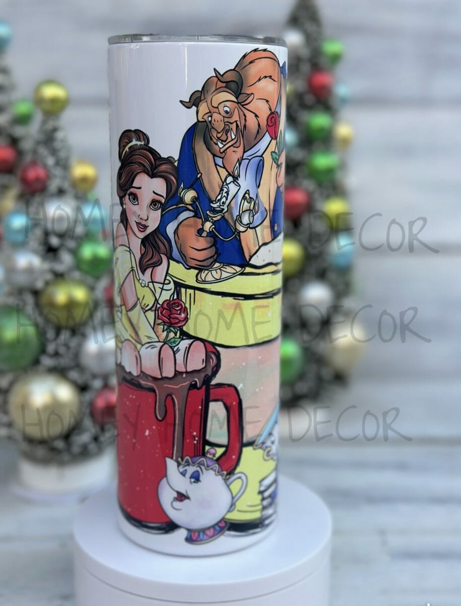 Beauty and The Beast Latte Tumbler