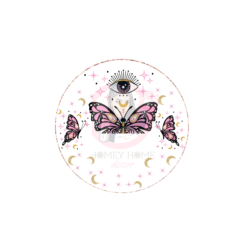 Butterfly Eye Libbey Lid Decal HomeyHome Decor