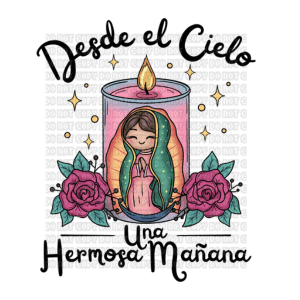 Virgencita Candle DTF