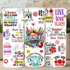 Teacher Appreciation 2 Tumbler Wrap