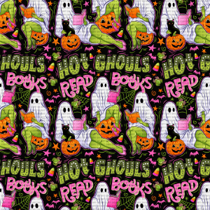 Hot Ghouls Read Books 003 Seamless Tumbler Wrap